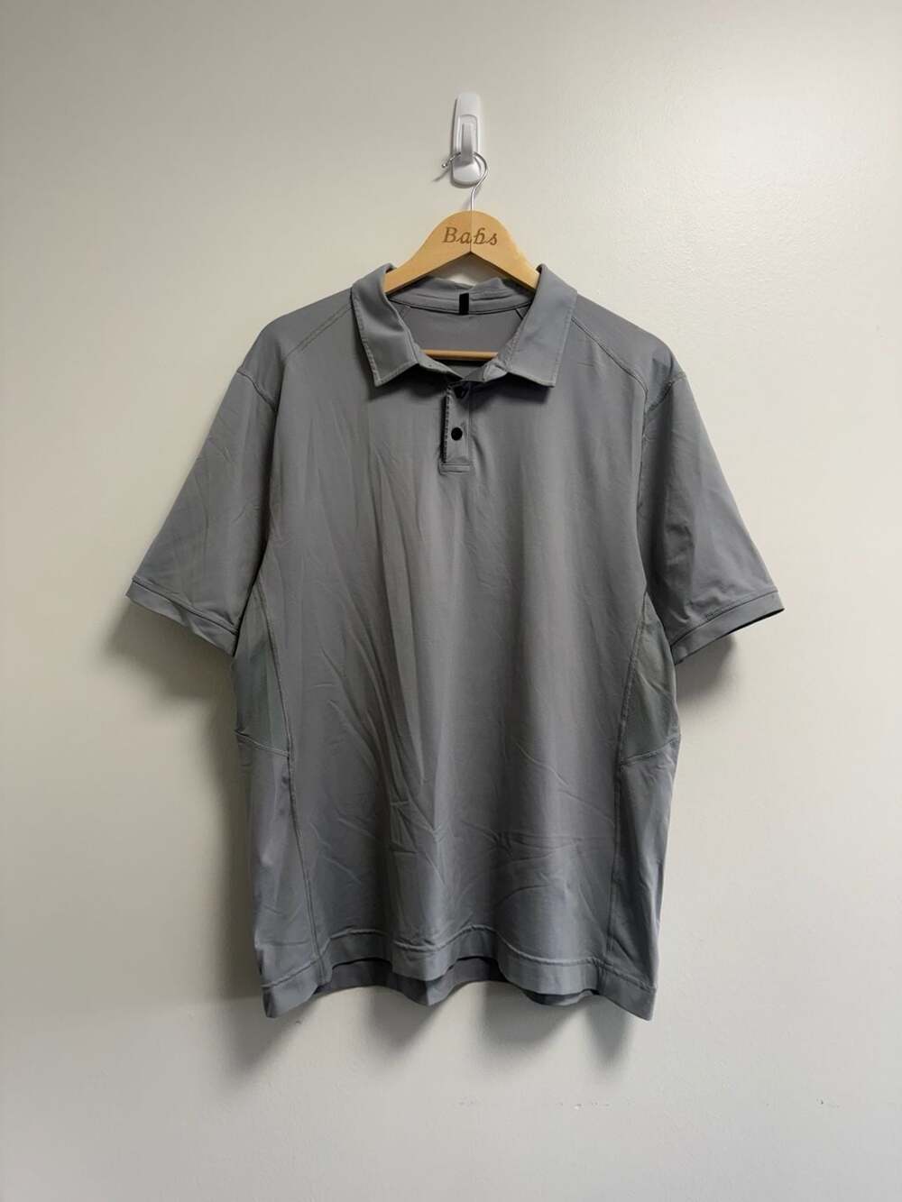 Lululemon Metal Vent Tech Polo Gray Golf Shirt Size XL